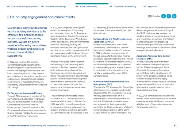 Sustainability & Stewardship Report | AllianzGI - Page 98