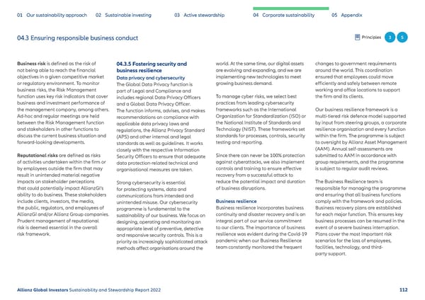 Sustainability & Stewardship Report | AllianzGI - Page 113