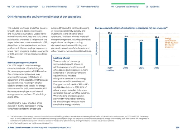 Sustainability & Stewardship Report | AllianzGI - Page 116