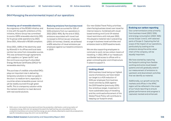 Sustainability & Stewardship Report | AllianzGI - Page 117