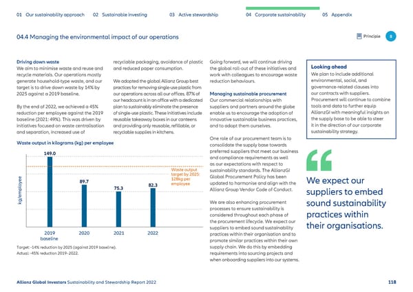 Sustainability & Stewardship Report | AllianzGI - Page 119